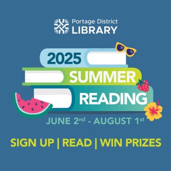 2025 Summer Reading; June 2 through August 1; Sign up, Read, Win prizes