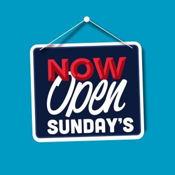 Now Open Sunday's